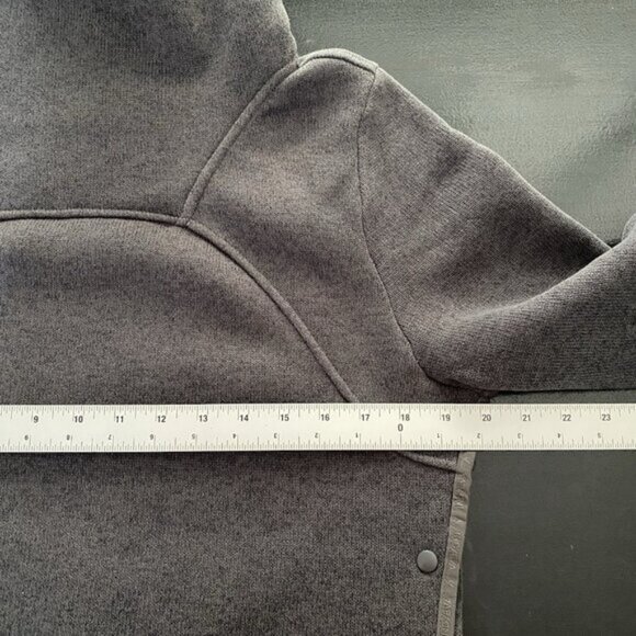 Indyeva Toga Sweater Women M Polartec Fleece Pullover Zippered Pocket Storm Grey - Picture 10 of 12